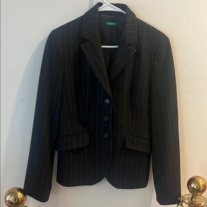 United Colors Of Benetton Black Tailored Blazer